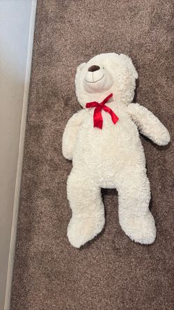 Large White Stuffed Bear