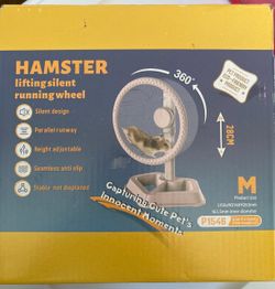 Hamster Wheel, Quiet Spinner Hamster Running Exercise Wheel with Adjustable Stand for Small Animals Syrian Dwarf Gerbils Mice (Green, Medium(7.6 inch)