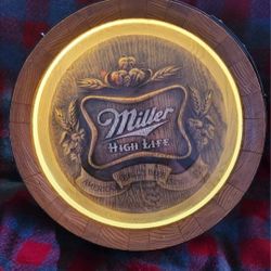 Miller High Life Barrell Sign