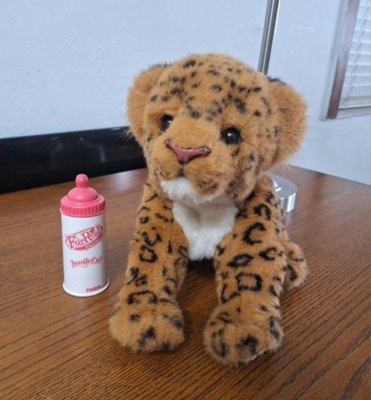CUTE!! FurReal Friends Interactive Jungle Cat Leopard Cub 2006 Hasbro