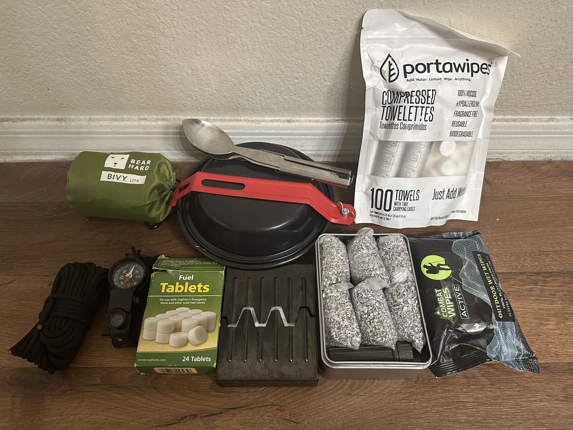 Camping hiking survival kit