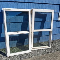 2 Windows 30X54 Single Hung by Milgard 