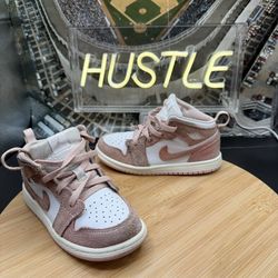 Air Jordan 1 Mid SE Toddler (TD) ‘Legend Pnk’ Size 10C
