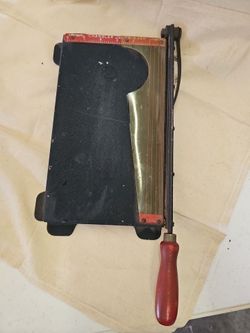 Vintage steel chandler cutter (rough cut)