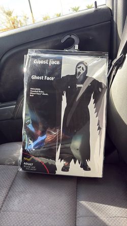 Ghost Face Halloween Costume Adult One Size