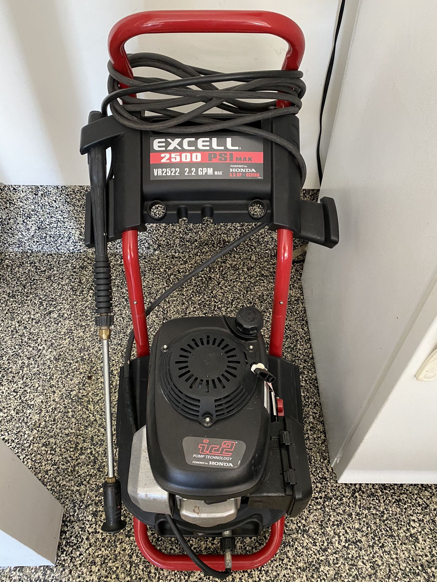 Honda powered excell 2500 psi pressure washer for sale in forked river