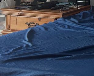 Free king bed and 2 nightstands