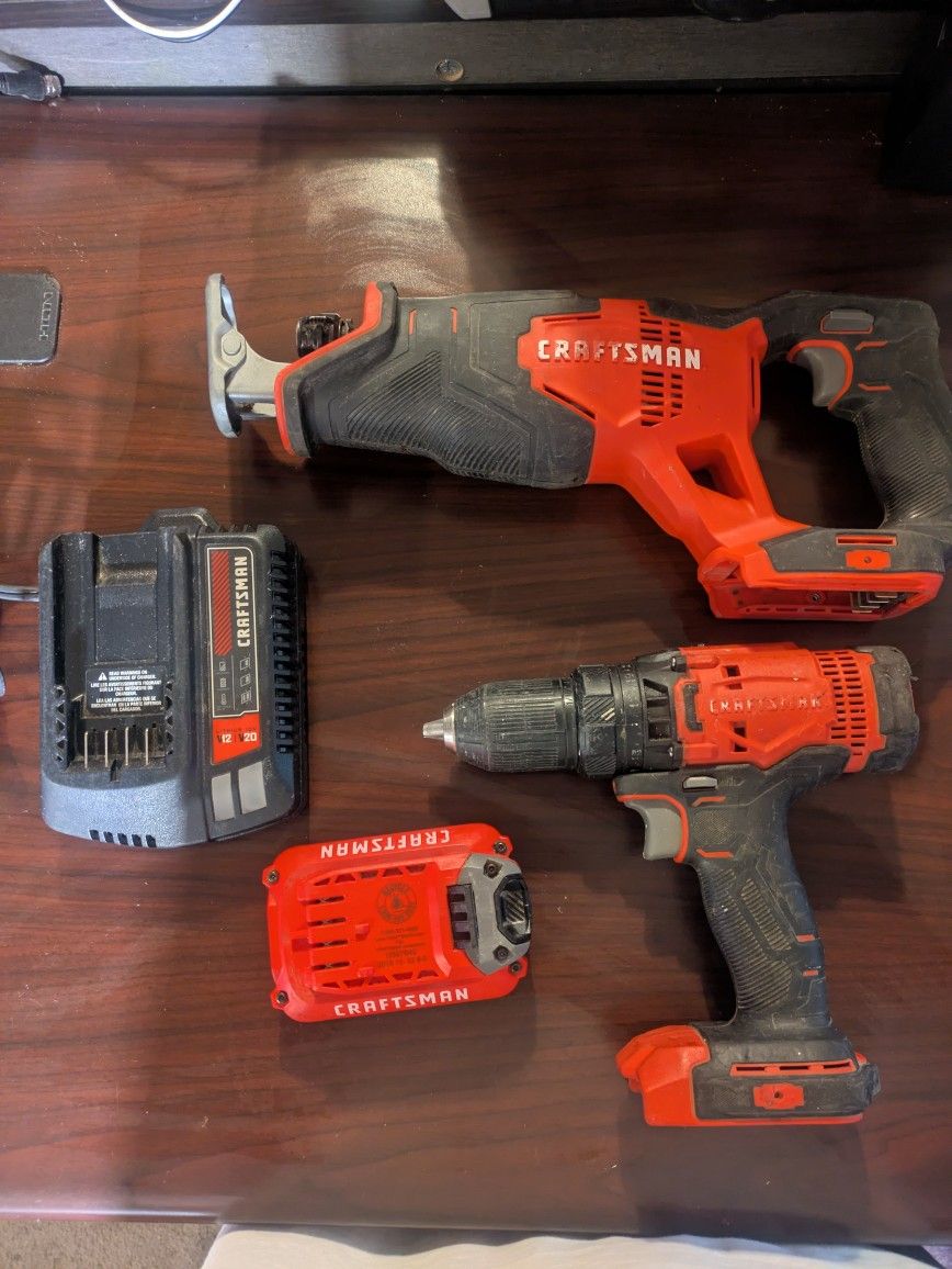 Craftsman Saw And Drill Battery And Charger $100