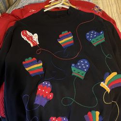 Beaded Holiday Sweater/sweatshirt