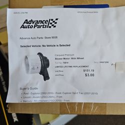 HvacBLOWER MOTOR WITH WHEEL. 