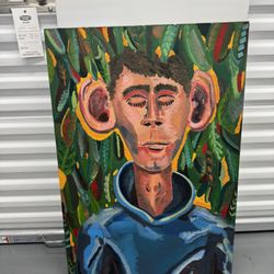 Original Acrylic on Canvas Painting, Artist Unknown