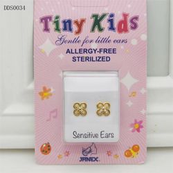 Kids earring 24k gold plated