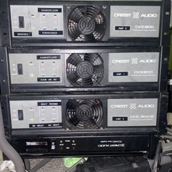  4 CREST AUDIO CKS PROFESSIONAL POWER AMPLIFIERS