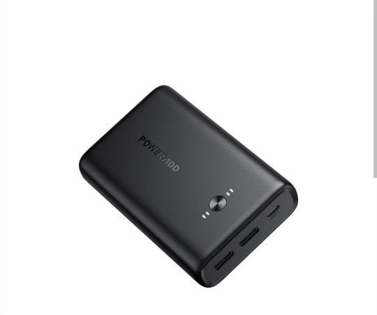 Poweradd Power Bank 15000mah High Capacity Portable Charger Power Bank.  USB Output 5v. NO Fast Charging. Lightning Charging Cable Included