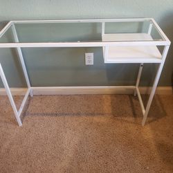 Ikea White/Glass VITTSJO Laptop Table