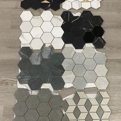 Modern Porcelain Hexagon Mosaic 12’’x12’’