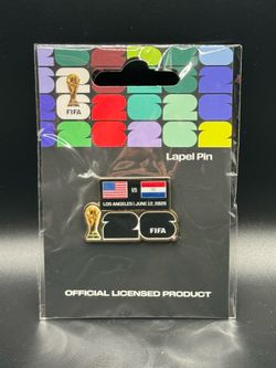 USA vs Paraguay 2026 World Cup Pin, Game Day Pin Sofi Stadium