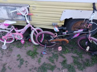 2 Girls Bikes And A Scooter