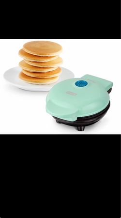 Dash Mini Maker Griddle - Compact Griddle for Creative Homemade Treats - Nonstick Surface, Quick Heat-Up System & Space-Saving Design - Aqua