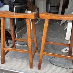 Pottery Barn Brown Stools/ BarStools