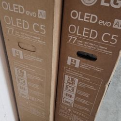 New 77 Inch Oled LG C5 Smart TV 4K UHD with 120 Hz refresh rate. New in the box. 