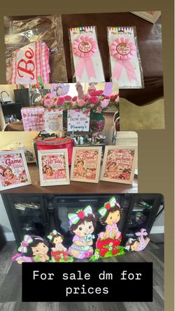 Strawberry shortcake, Baby shower decor
