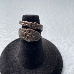 Artisan Crafted Ring Created from Vintage Silverware 