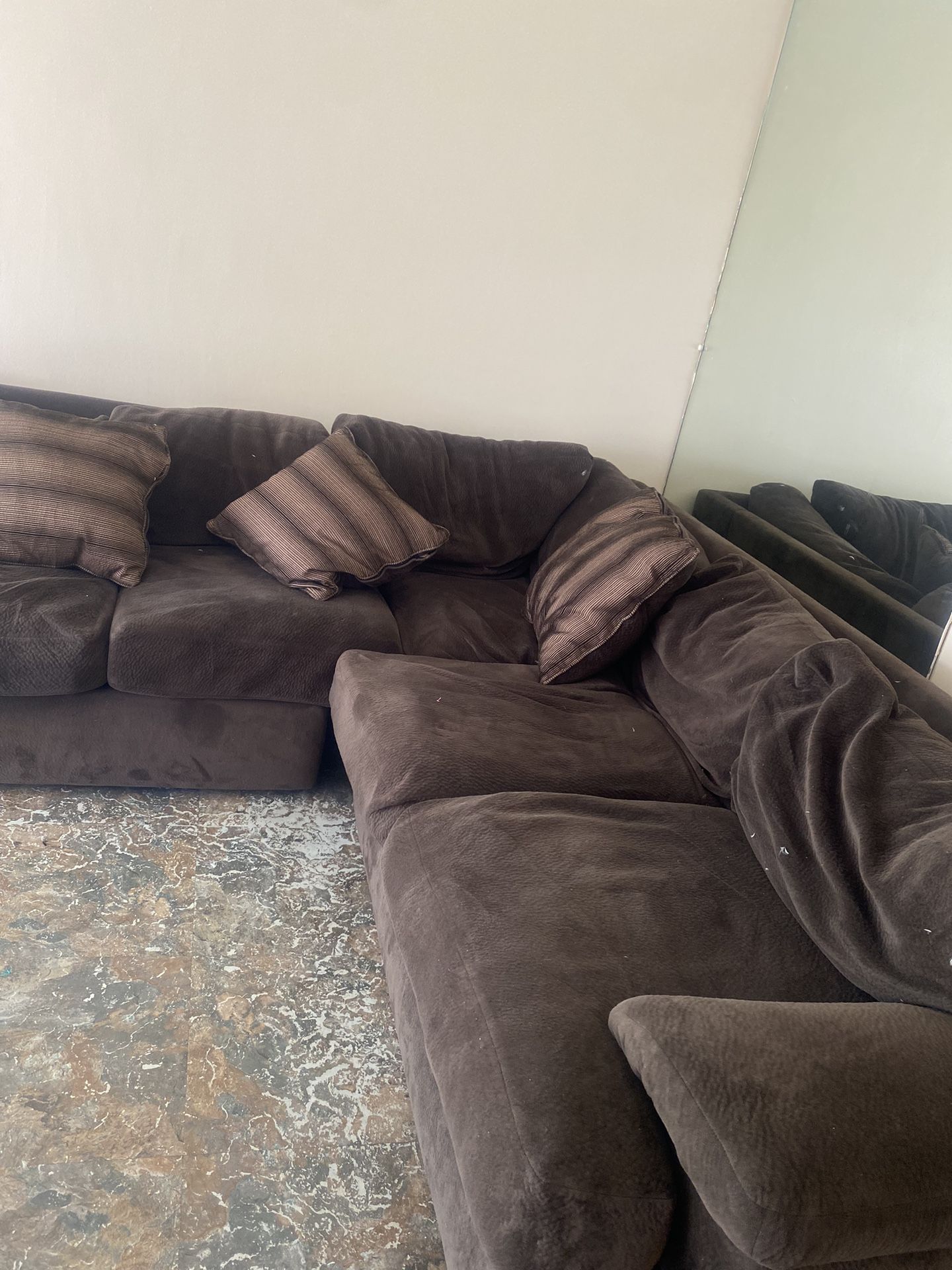 L Brown Couches