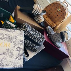 Gucci, Burberry, Dior- Sandals, Purse, Card Holder
