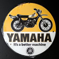 Vintage Yamaha Metal Sign (Brand New)