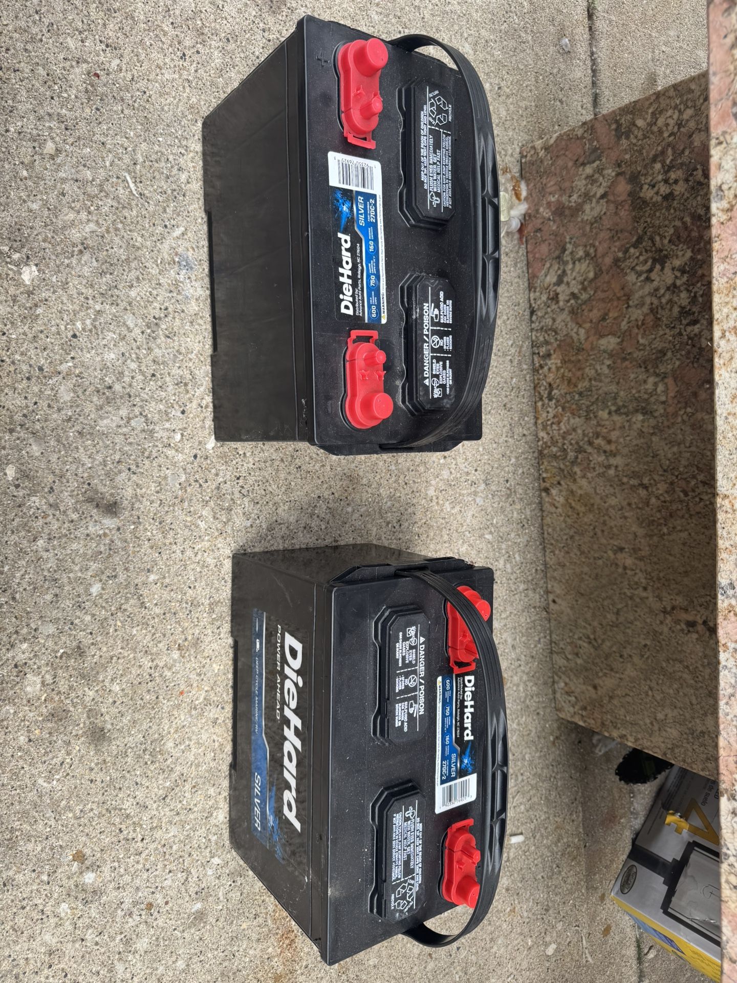 Die Hard Silver Marine/rv Batteries 
