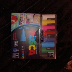 🎨 BRAND NEW, FACTORY SEALED 8-pack!  
Uni Posca PC-5M Water-Based Paint Markers