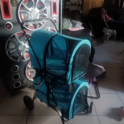 Beautiful Brand New Pet Double Stroller Price Firm 