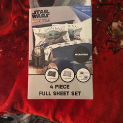 Full size 4 piece Star Wars Mandalorian sheet set