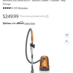 Kenmore bagged Canister Vacuum 