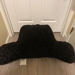 Faux Shearling Bed Rest Pillow