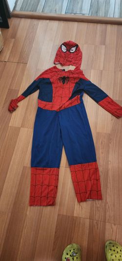 Spider-Man Costume Kids Boys Halloween Superhero Jumpsuit & Mask