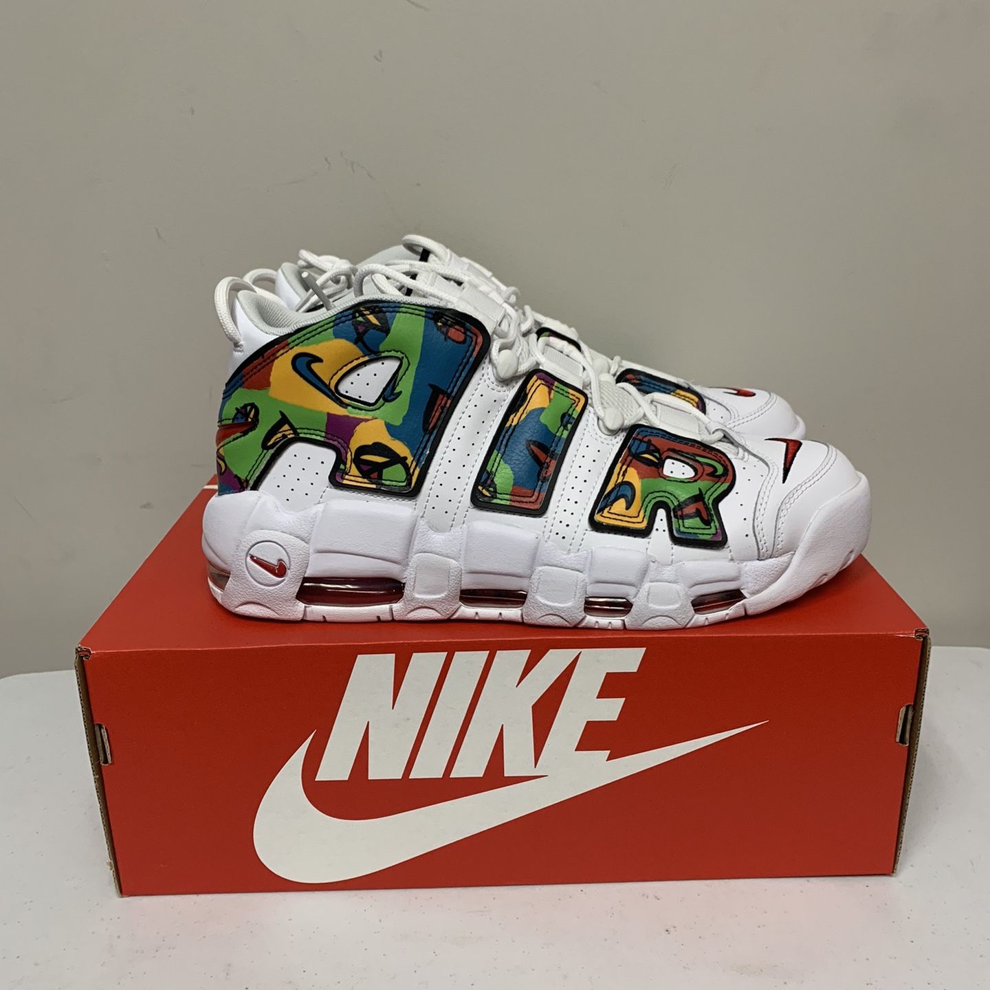 Nike Air More Uptempo - Peace, Love, Swoosh Size 11 for Sale in 