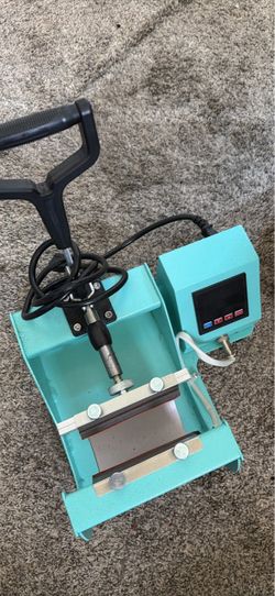 Small Heat Press Machine Teal with 48 mugs