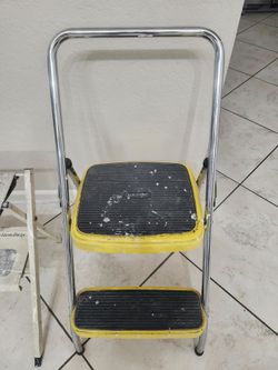 2- Heavy Duty Folding Step Stools Both for $9.99