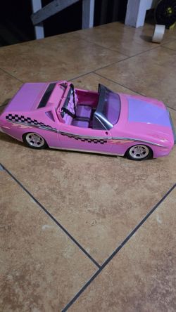 Barbie Pink Convertible Sports Car Toy