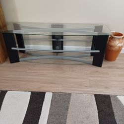 TV Table-3 Glass Shelves