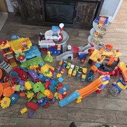 GO GO Smart Wheels V-tech Cars, Monster Truck, Train Track Sets