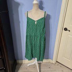 AUW Size 3x Green Dress 