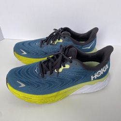 HOKA Arahi Men's Size 9.5 Blue Coral, Clean, Firm Support