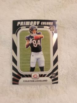Colston Loveland Donruss Optic Primary Colors Rookie Card