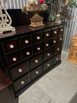 Queen size bed frame and dresser