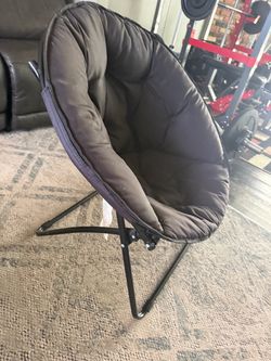 2 Black Saucer Chairs