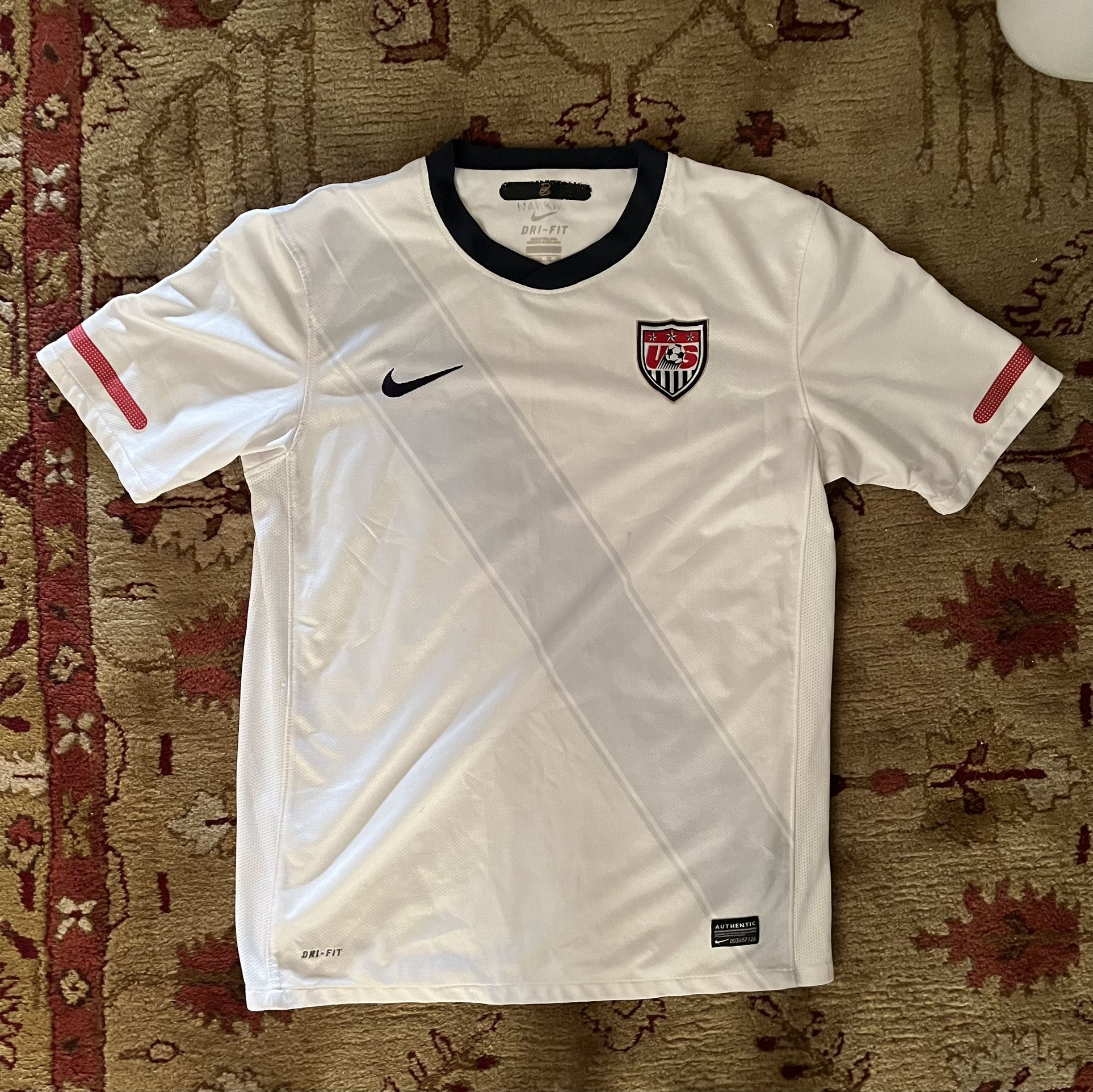 Youth Team USA Soccer Jersey White Size XL