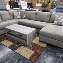 High-end Ashley Sectional with accent pillows